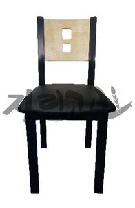 [신품] 두각원목 의자
